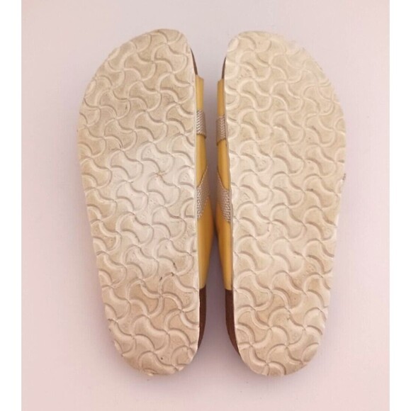 Birkenstock Papillio Carrie Yellow Birko Flor Sport Strap Snap Buckle 40 US 9N - Picture 9 of 10